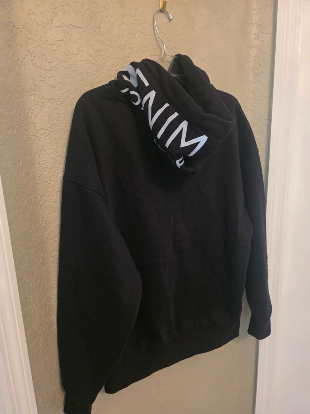 Denim Tom Tailor Men's Black Oversized Hoodie Sweatshirt S EUC